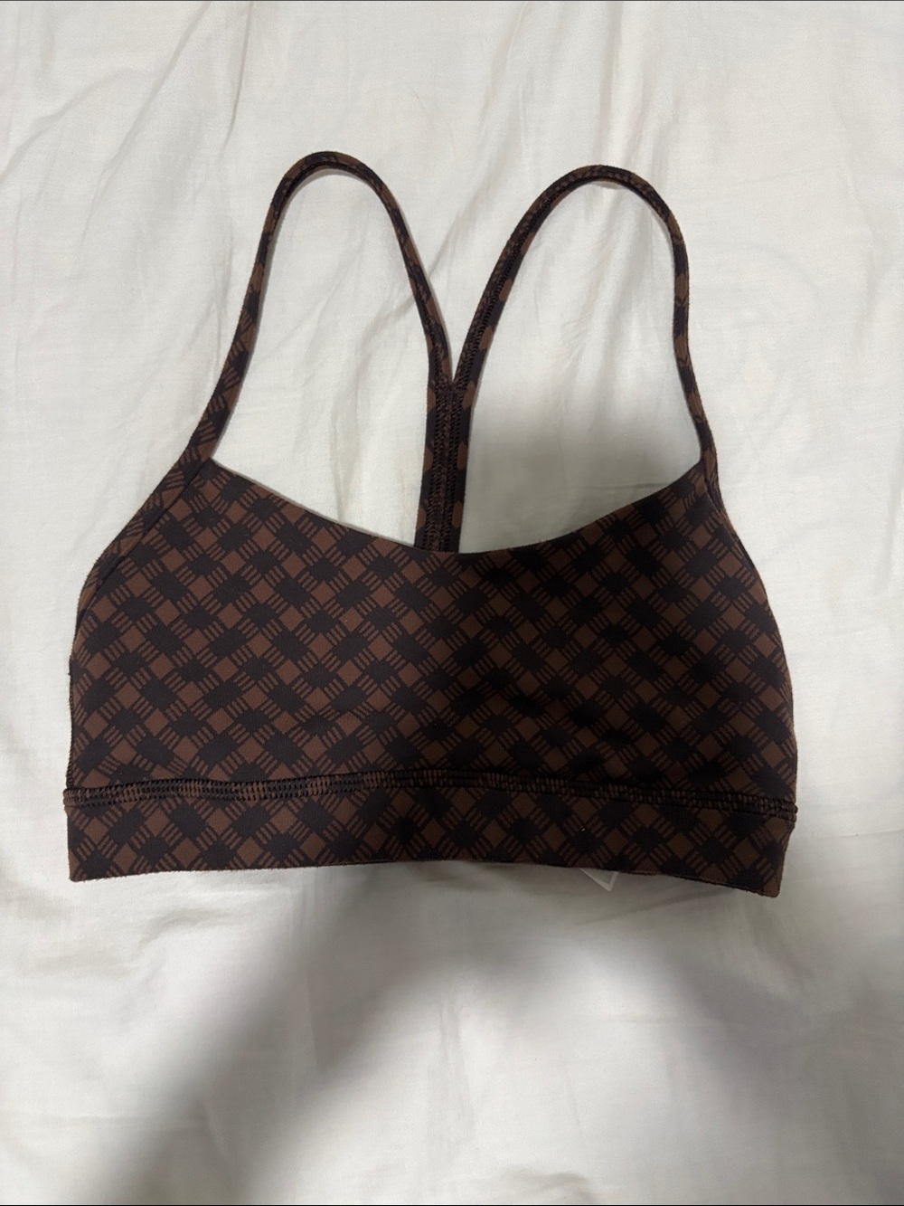 lululemon athletica Brown Patterned Sports Bra